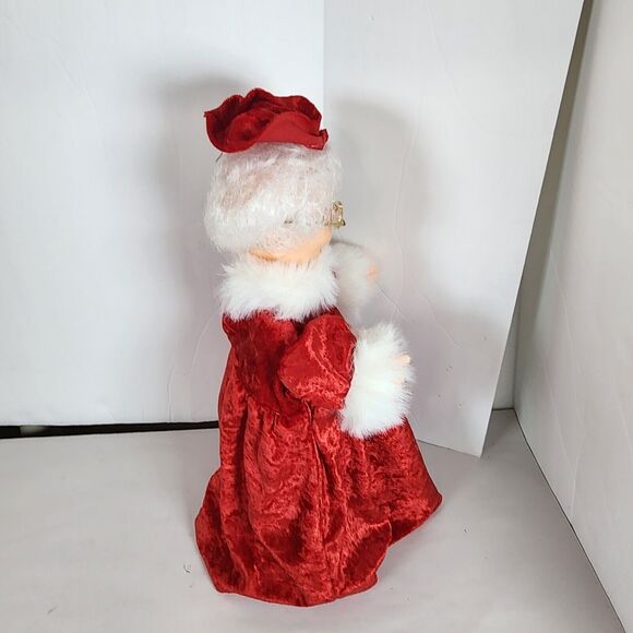 Vintage Mrs Claus Standing Figure Doll plastic christmas holiday collectible int - Picture 4 of 7